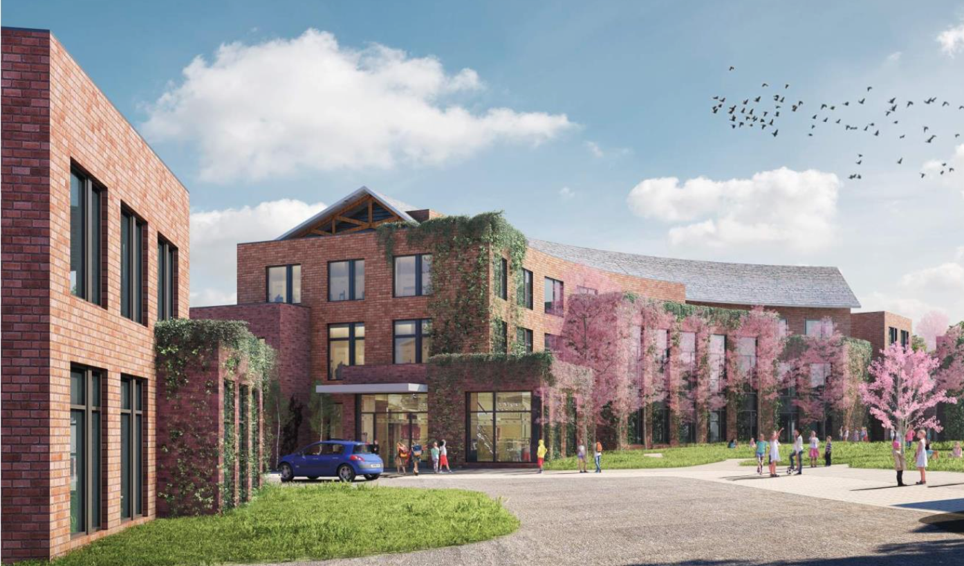 Rendering of new buildings